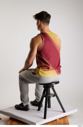 Man White Athletic Male Studio Poses